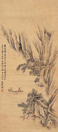 林纾 甲寅（1914年）作 游赤壁图 轴